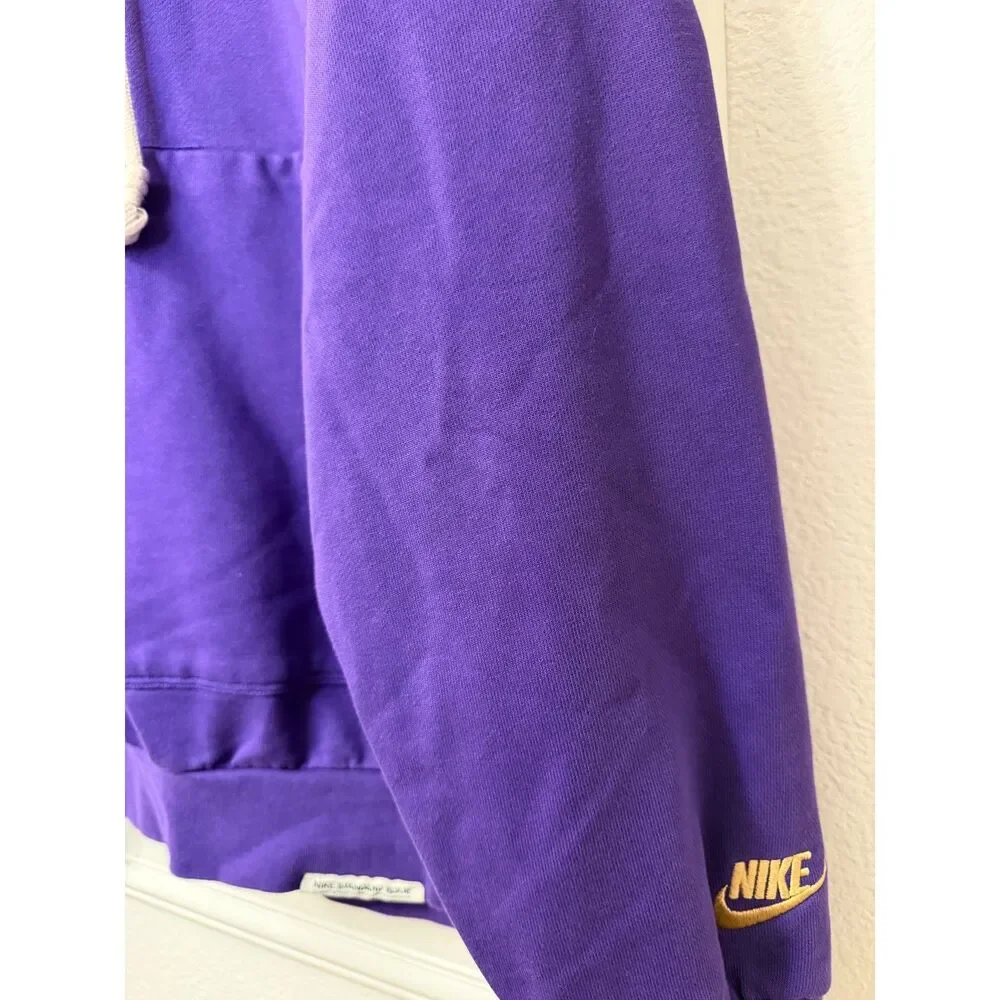 Nike Air Dri Fit Purple Rose Embroidered Graphic Hoodie Jacket L